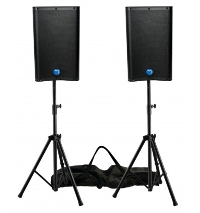 Set 2 Altavoces 15" + 2 pies