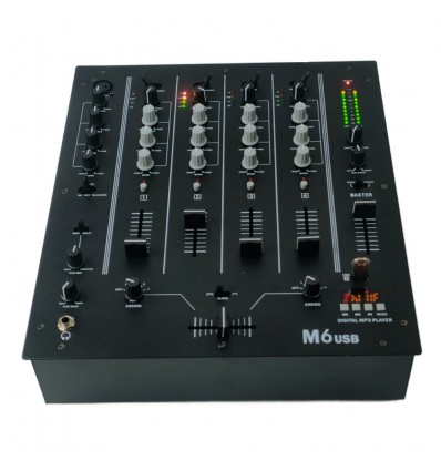 Seven Soundvector SV6DM Mesa de Mezclas DJ SEVEN 4 canales con USB y Bluetooth