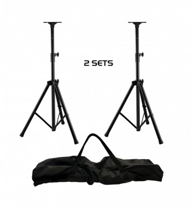 PE 5P Set de 2 soportes trípodes profesionales para altavoces Máx. 180cm, Máx. 60 Kg